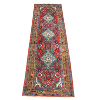 Tapis de couloir Tapis persan - Nomadic - 317 x 82 cm - rouge