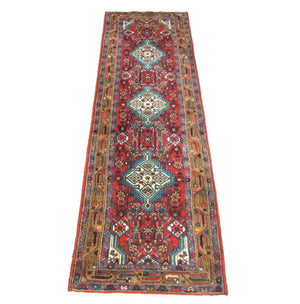 Tapis de couloir Tapis persan - Nomadic - 317 x 82 cm - rouge