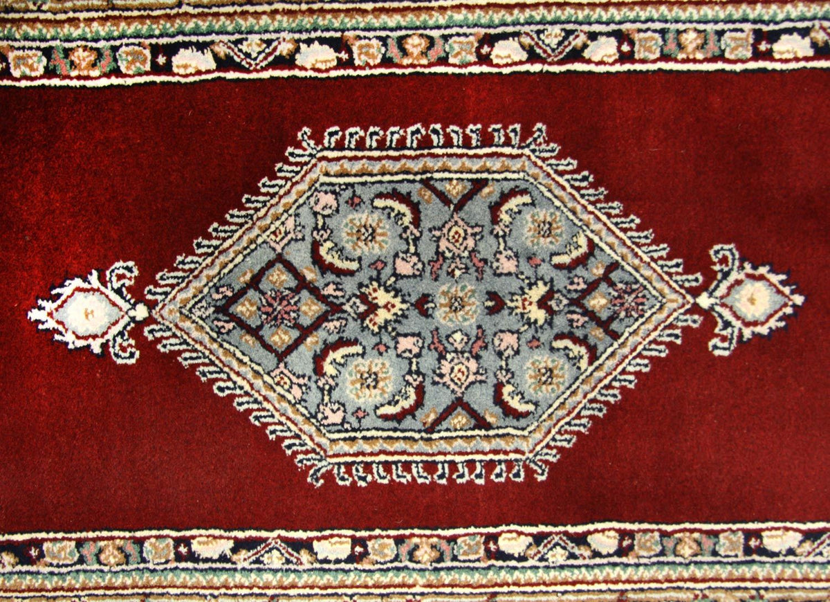 Tapis de couloir Tapis persan - Bidjar - 245 x 75 cm - rouge