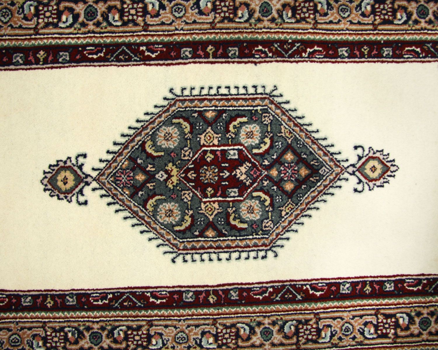 Tapis de couloir Tapis persan - Bidjar - 263 x 77 cm - beige