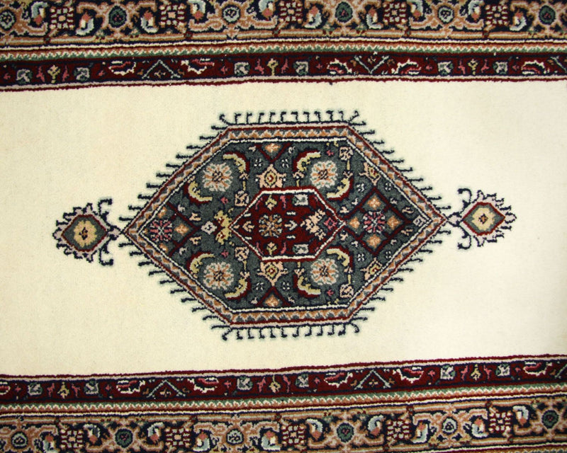 Tapis de couloir Tapis persan - Bidjar - 263 x 77 cm - beige