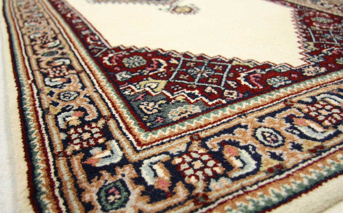 Tapis de couloir Tapis persan - Bidjar - 263 x 77 cm - beige