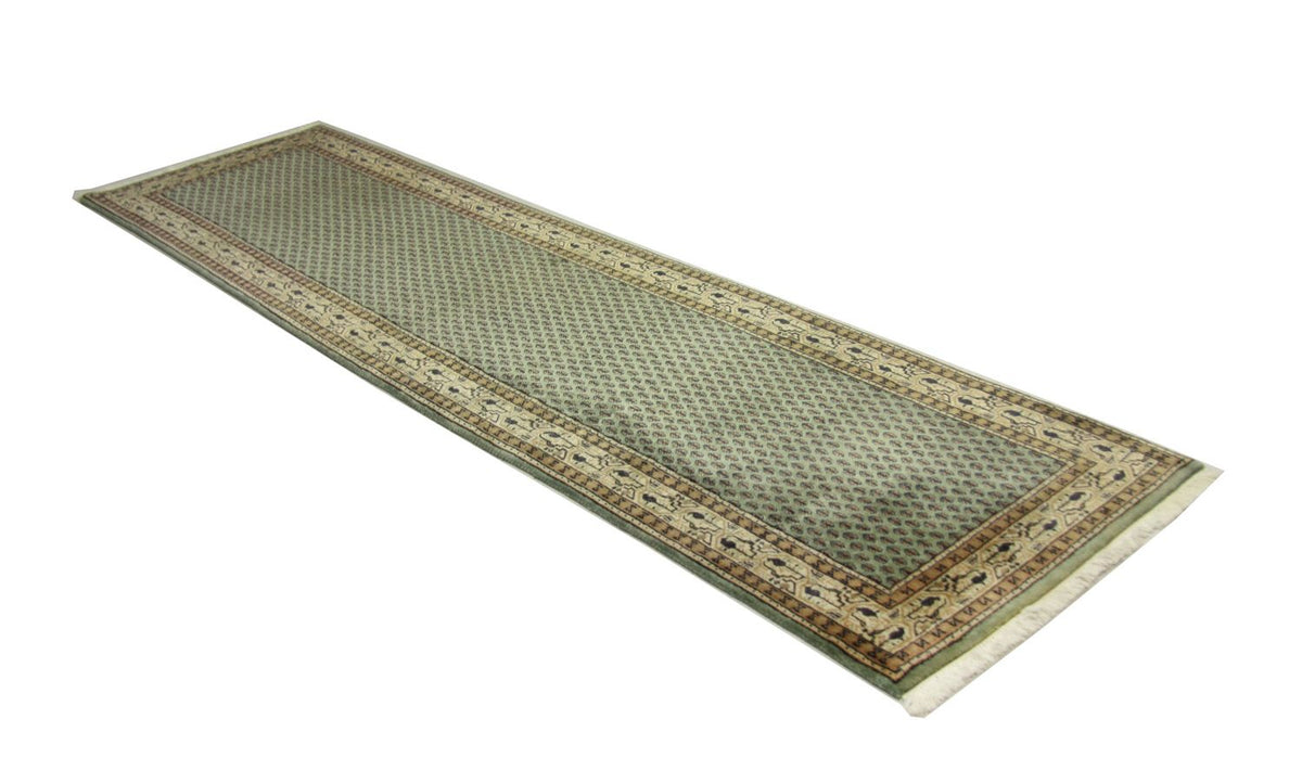 Tapis de couloir Tapis persan - Mir - 284 x 77 cm - vert