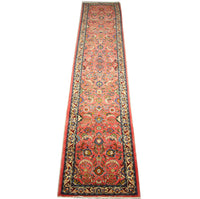 Tapis de couloir Tapis persan - Classique - 406 x 80 cm - rouge clair
