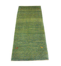 Tapis de couloir Tapis Gabbeh - Persan - 233 x 84 cm - vert