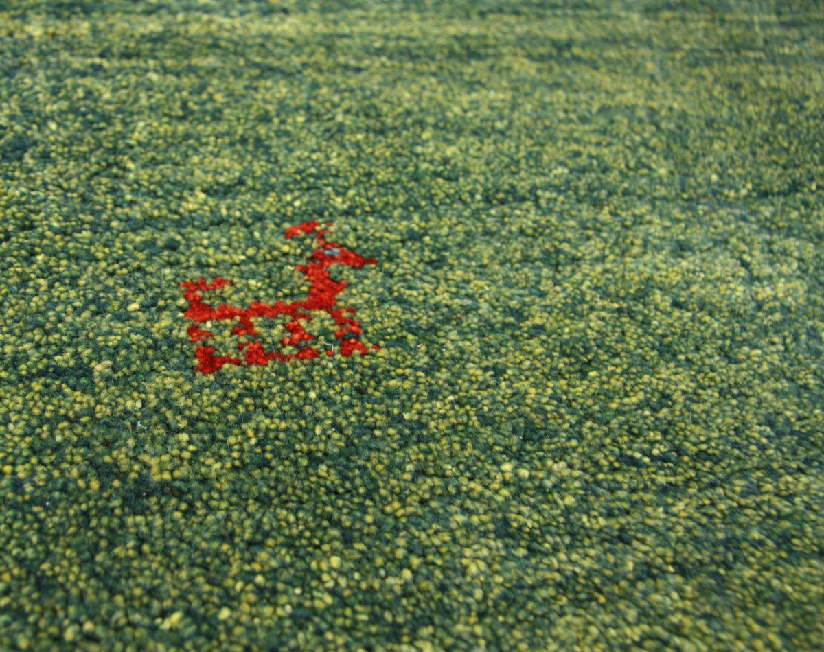 Tapis de couloir Tapis Gabbeh - Persan - 233 x 84 cm - vert