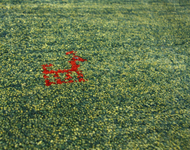 Tapis de couloir Tapis Gabbeh - Persan - 233 x 84 cm - vert