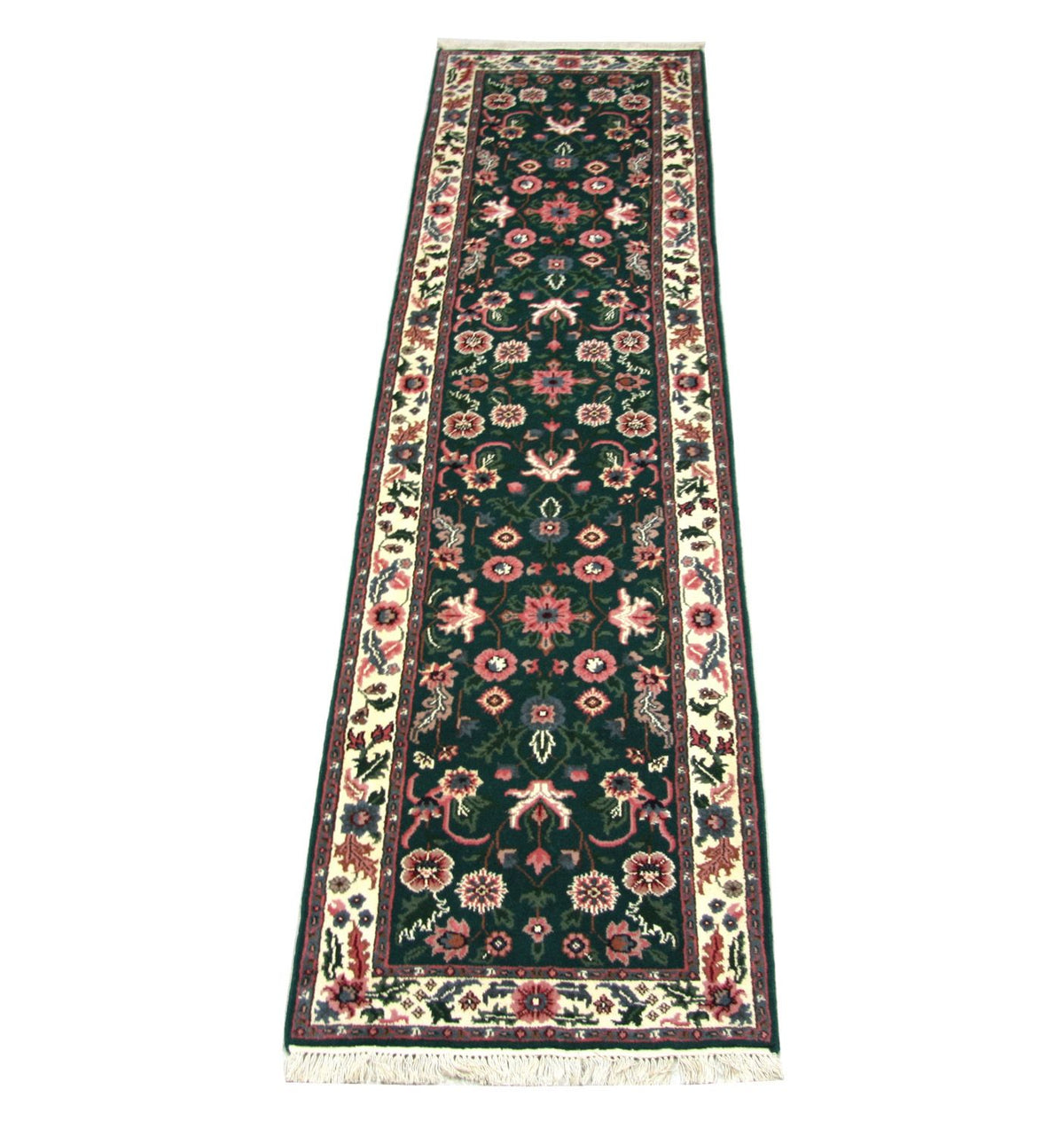 Tapis de couloir Tapis persan - Bidjar - 303 x 78 cm - bleu