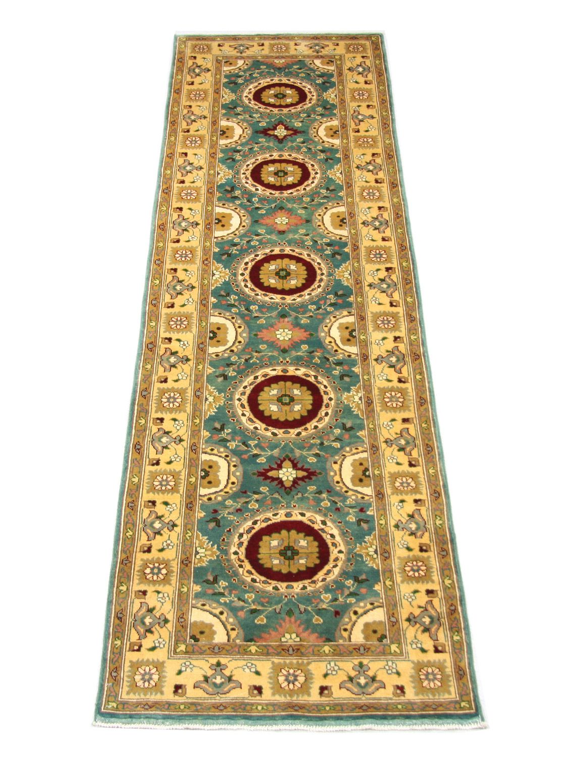 Tapis de couloir Tapis Ziegler - 293 x 81 cm - bleu