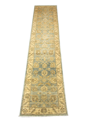 Tapis de couloir Tapis Ziegler - 352 x 70 cm - bleu