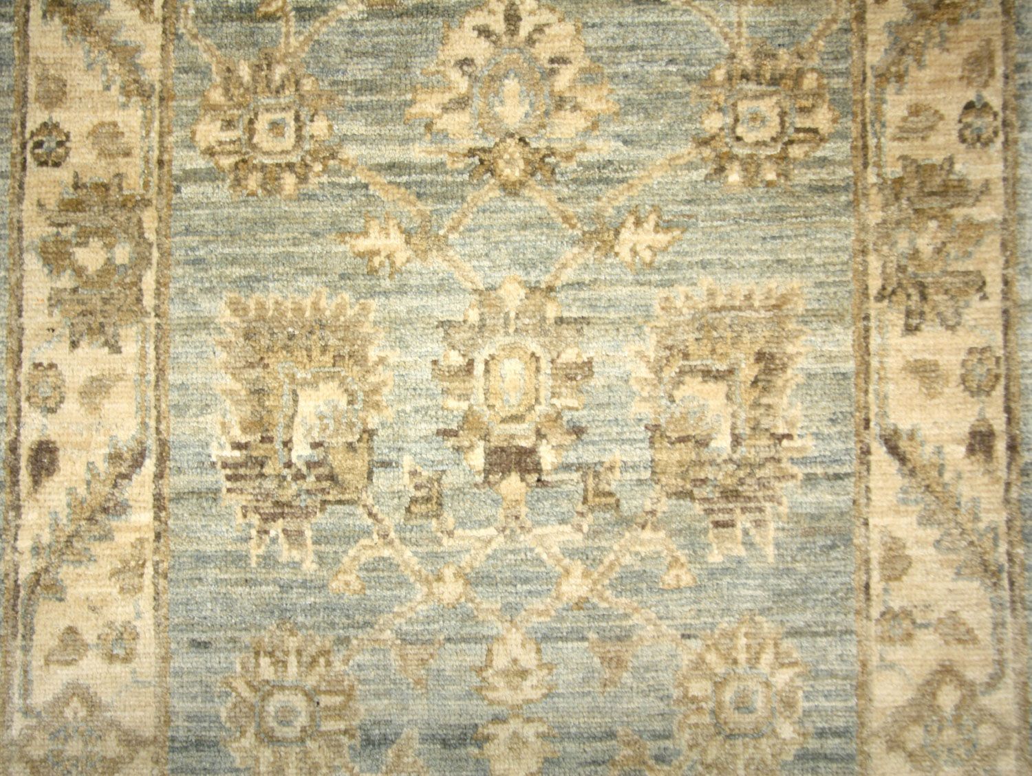 Tapis de couloir Tapis Ziegler - 352 x 70 cm - bleu