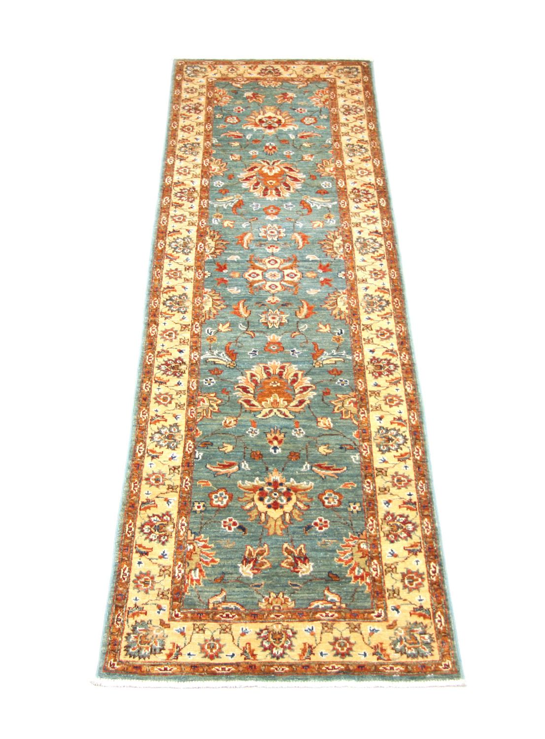 Tapis de couloir Tapis Ziegler - 262 x 71 cm - bleu