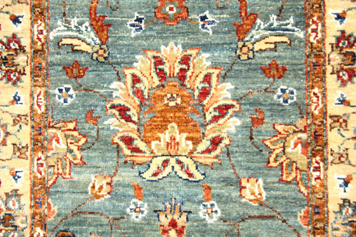 Tapis de couloir Tapis Ziegler - 262 x 71 cm - bleu