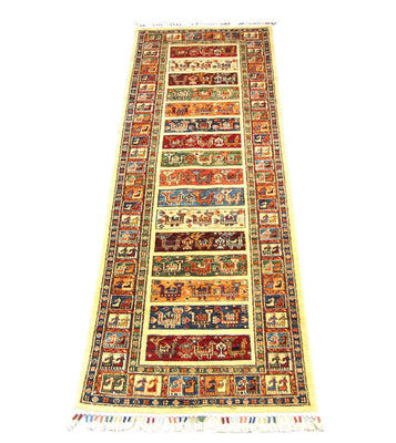 Tapis de couloir Tapis Ziegler - 258 x 82 cm - multicolore