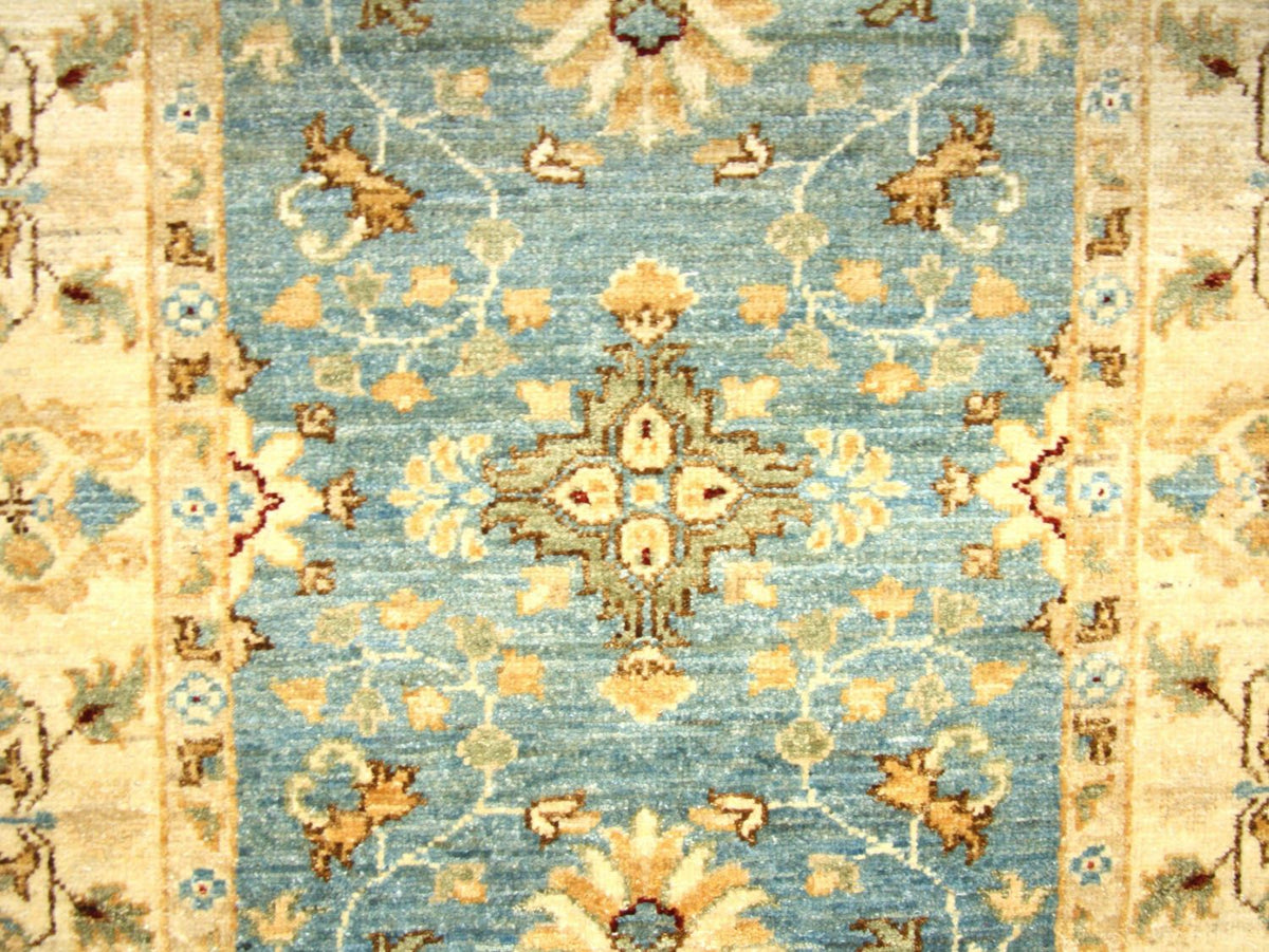 Tapis de couloir Tapis Ziegler - 292 x 84 cm - bleu