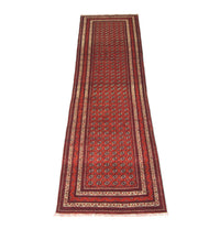 Tapis de couloir Tapis afghan - Boukhara - 339 x 84 cm - rouge