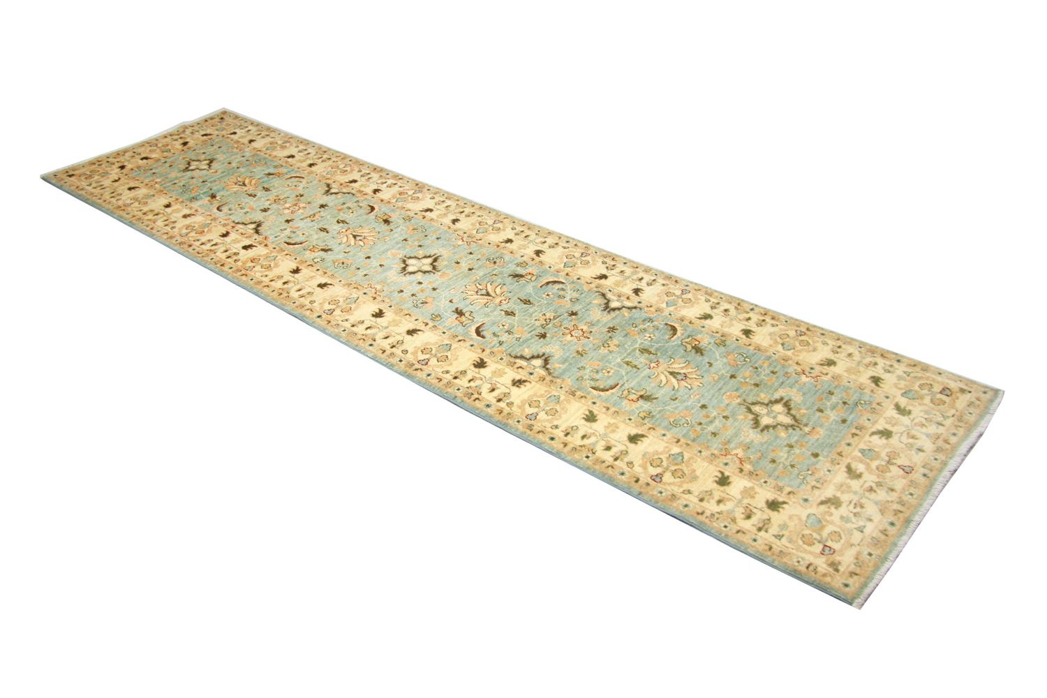 Tapis de couloir Tapis Ziegler - 312 x 84 cm - bleu