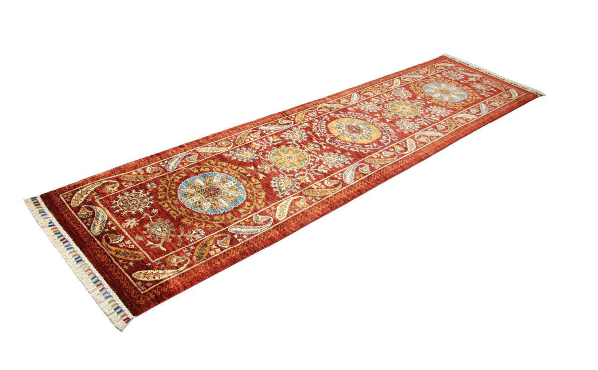 Tapis de couloir Tapis Ziegler - 306 x 79 cm - rouge