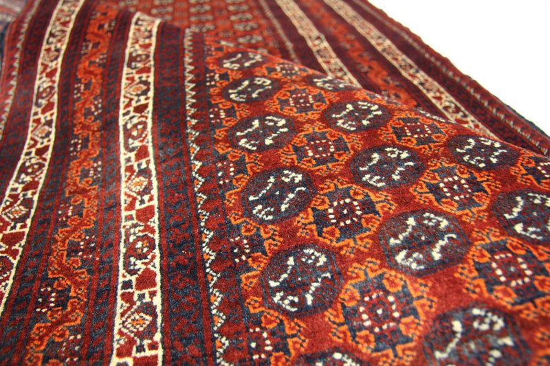 Tapis de couloir Tapis afghan - Boukhara - 290 x 89 cm - rouge