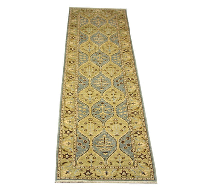 Tapis de couloir Tapis Ziegler - 296 x 89 cm - bleu