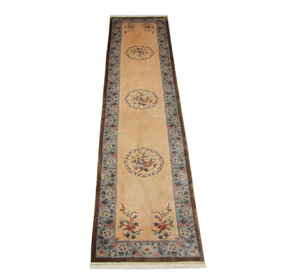 Tapis de couloir Tapis en soie - Soie chinoise - 337 x 70 cm - multicolore