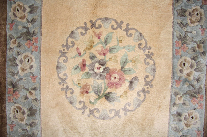 Tapis de couloir Tapis en soie - Soie chinoise - 337 x 70 cm - multicolore