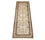 Tapis de couloir Tapis en soie - Soie du Cachemire - 250 x 80 cm - beige
