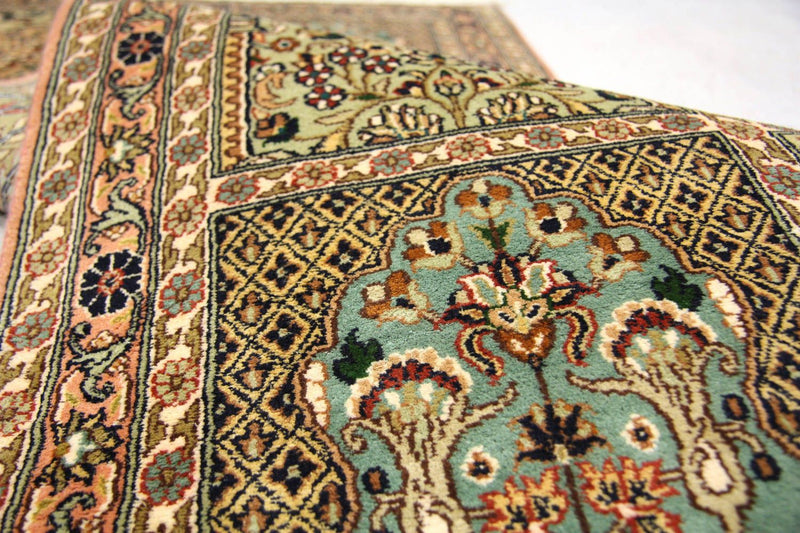 Tapis de couloir Tapis en soie - Soie du Cachemire - 183 x 77 cm - marron
