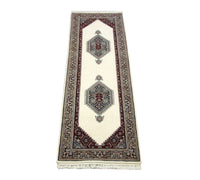 Tapis de couloir Tapis oriental - 247 x 76 cm - beige
