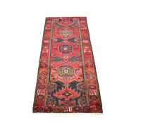 Tapis de couloir Tapis persan - Nomadic - 294 x 104 cm - rouge