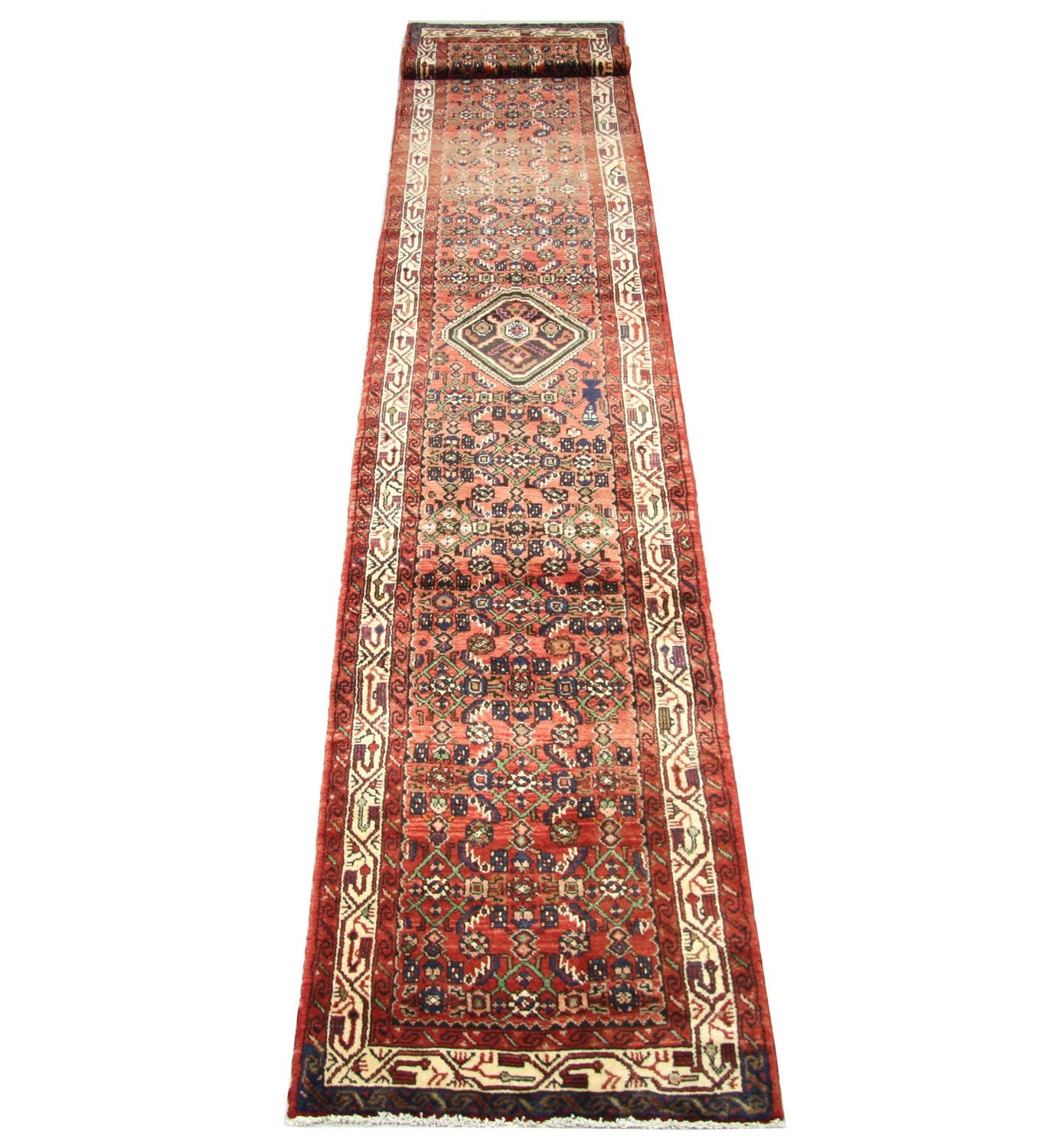 Tapis de couloir Tapis persan - Nomadic - 470 x 85 cm - gris