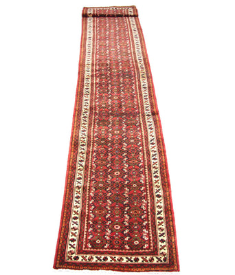 Tapis de couloir Tapis persan - Nomadic - 470 x 93 cm - rouge