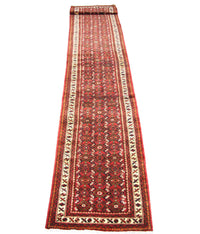 Tapis de couloir Tapis persan - Nomadic - 470 x 93 cm - rouge