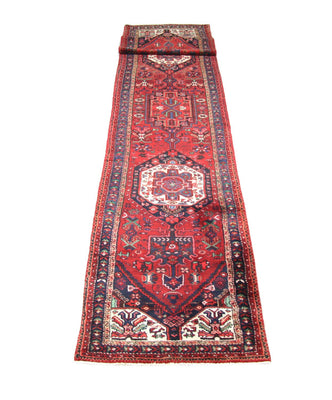 Tapis de couloir Tapis persan - Nomadic - 475 x 101 cm - rouge