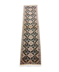 Tapis de couloir Tapis persan - Nain - Premium - 203 x 48 cm - bleu