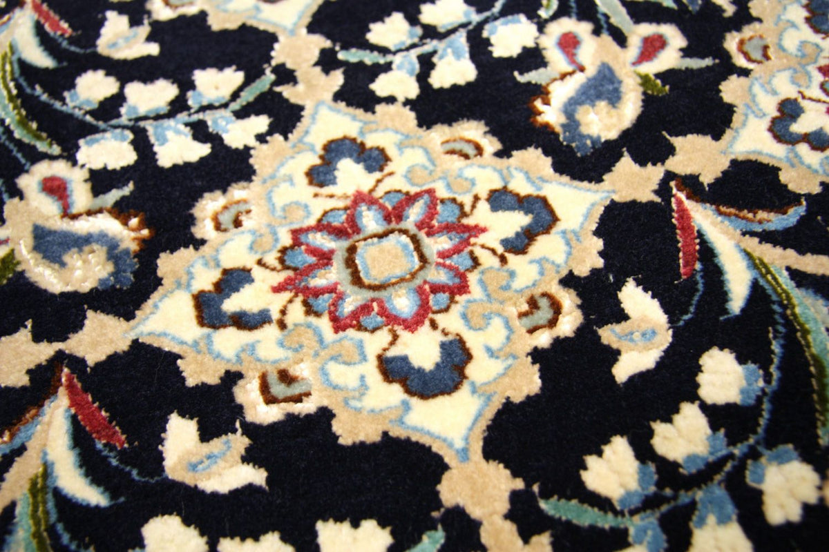 Tapis de couloir Tapis persan - Nain - Premium - 203 x 48 cm - bleu