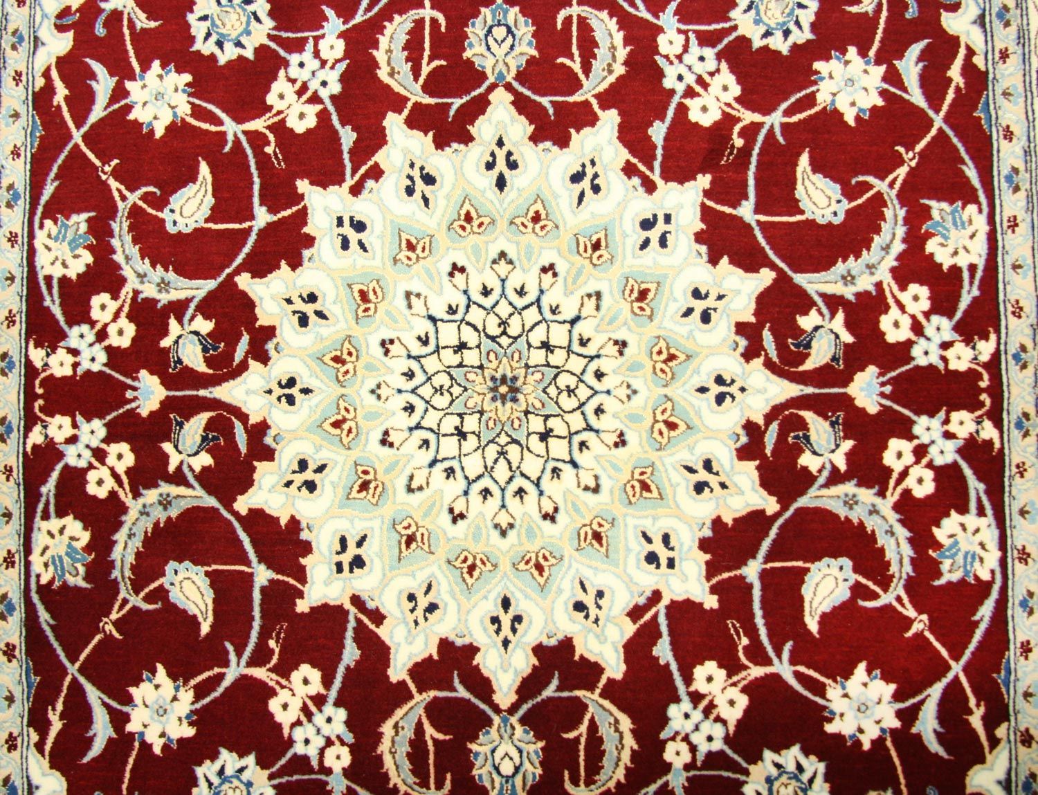 Tapis persan - Nain - Premium - 192 x 125 cm - rouge