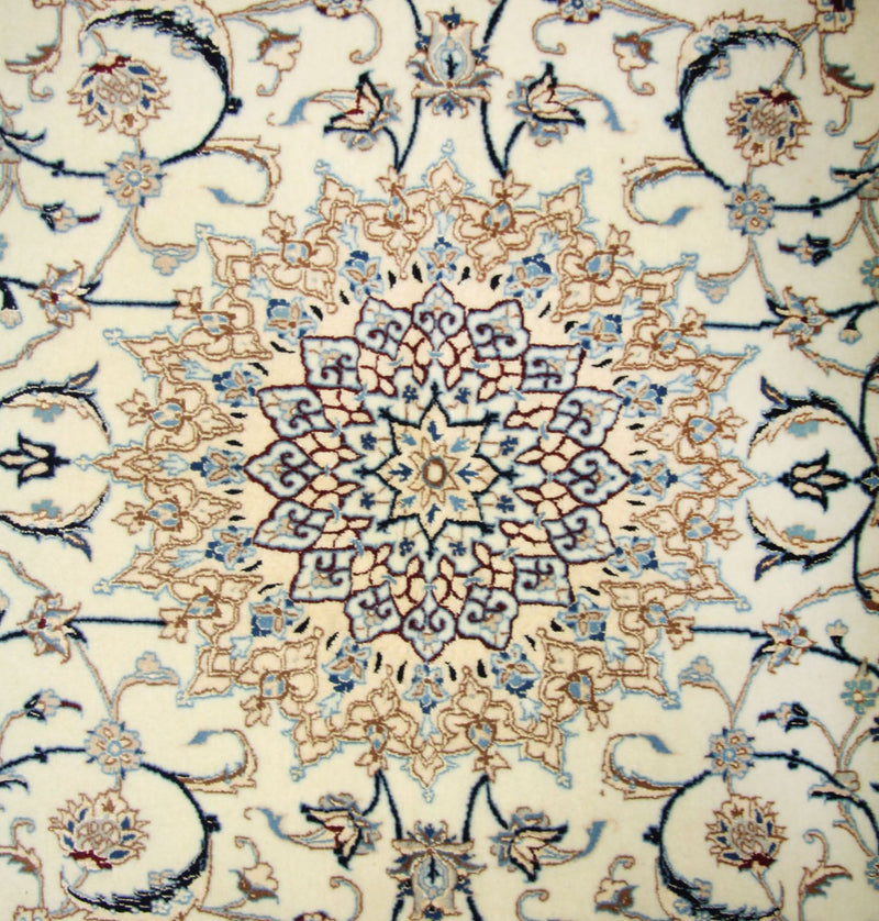 Tapis persan - Nain - Premium - 205 x 125 cm - blanc naturel