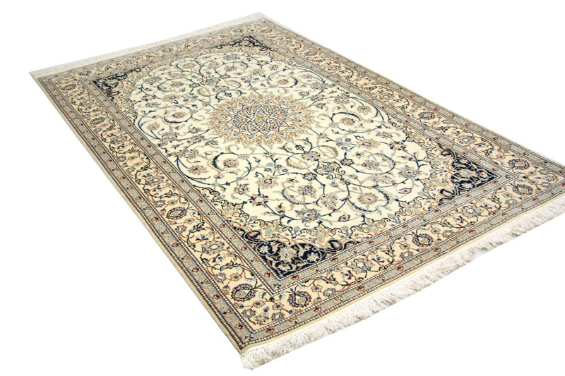 Tapis persan - Nain - Premium - 205 x 125 cm - blanc naturel