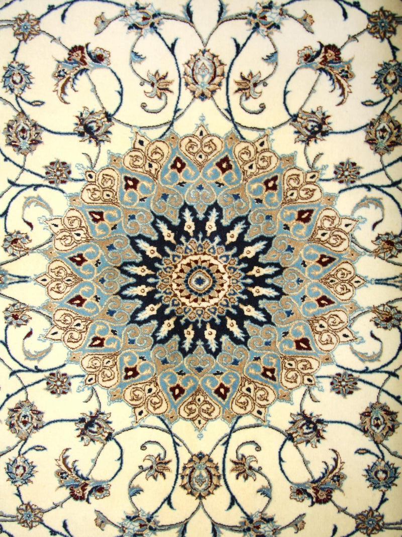Tapis persan - Nain - Premium - 205 x 125 cm - blanc naturel
