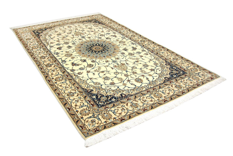 Tapis persan - Nain - Premium - 205 x 125 cm - blanc naturel