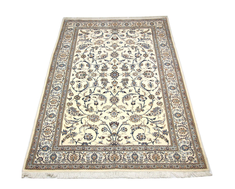 Tapis persan - Nain - Premium - 253 x 165 cm - blanc naturel