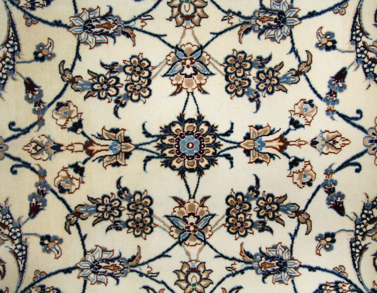 Tapis persan - Nain - Premium - 253 x 165 cm - blanc naturel