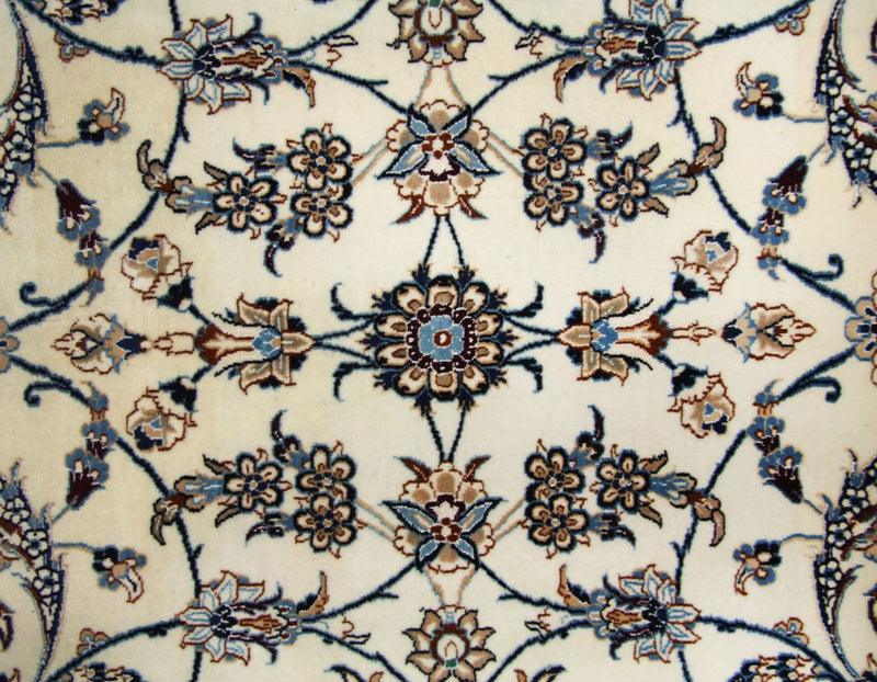 Tapis persan - Nain - Premium - 253 x 165 cm - blanc naturel