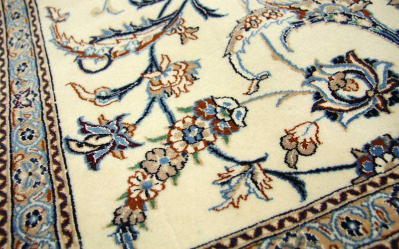 Tapis persan - Nain - Premium - 253 x 165 cm - blanc naturel