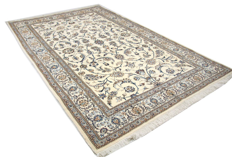 Tapis persan - Nain - Premium - 253 x 165 cm - blanc naturel