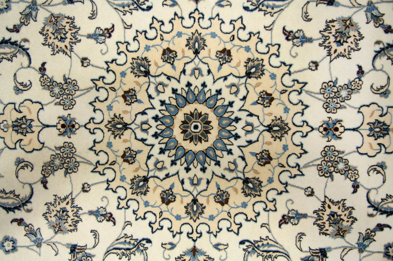 Tapis persan - Nain - Premium - 212 x 135 cm - blanc naturel