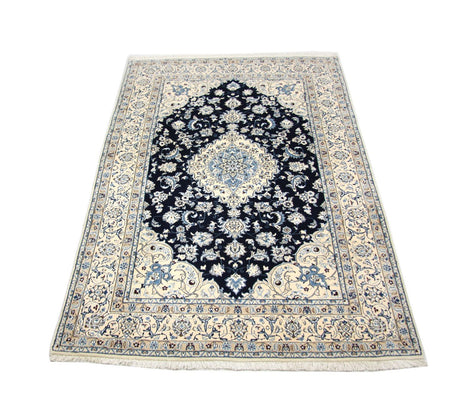 Tapis persan - Nain - Premium - 256 x 172 cm - bleu foncé