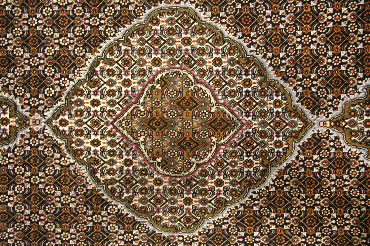 Tapis persan - Tabriz - 202 x 152 cm - marron