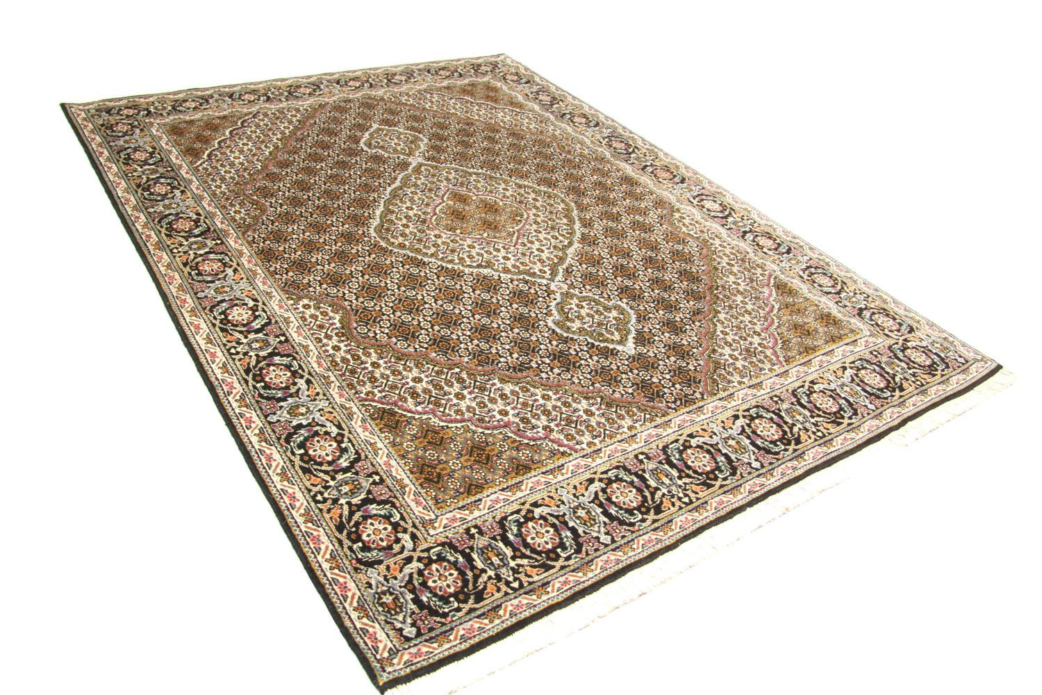 Tapis persan - Tabriz - 202 x 152 cm - marron